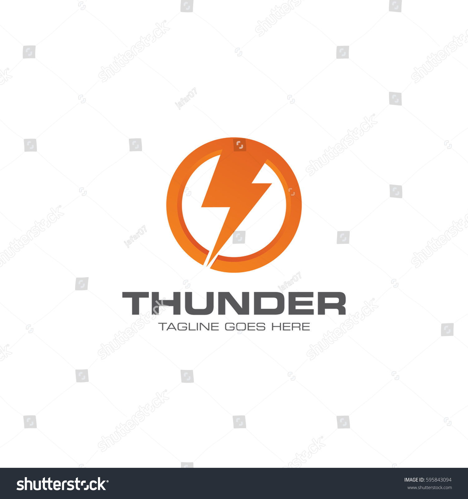 Edit Vectors Free Online - thunder logo | Shutterstock Editor