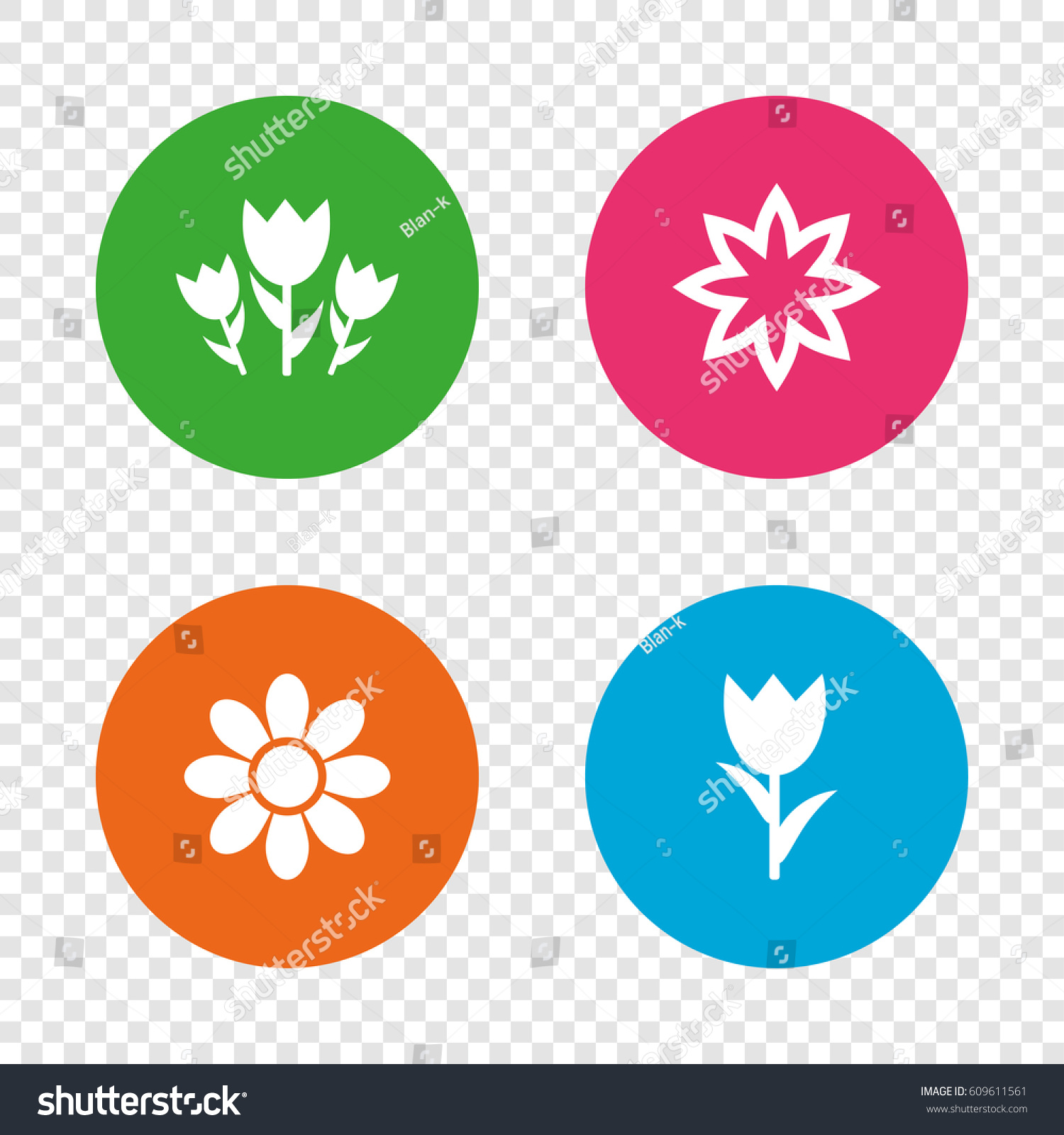Edit Vectors Free Online - Flowers icons. | Shutterstock Editor