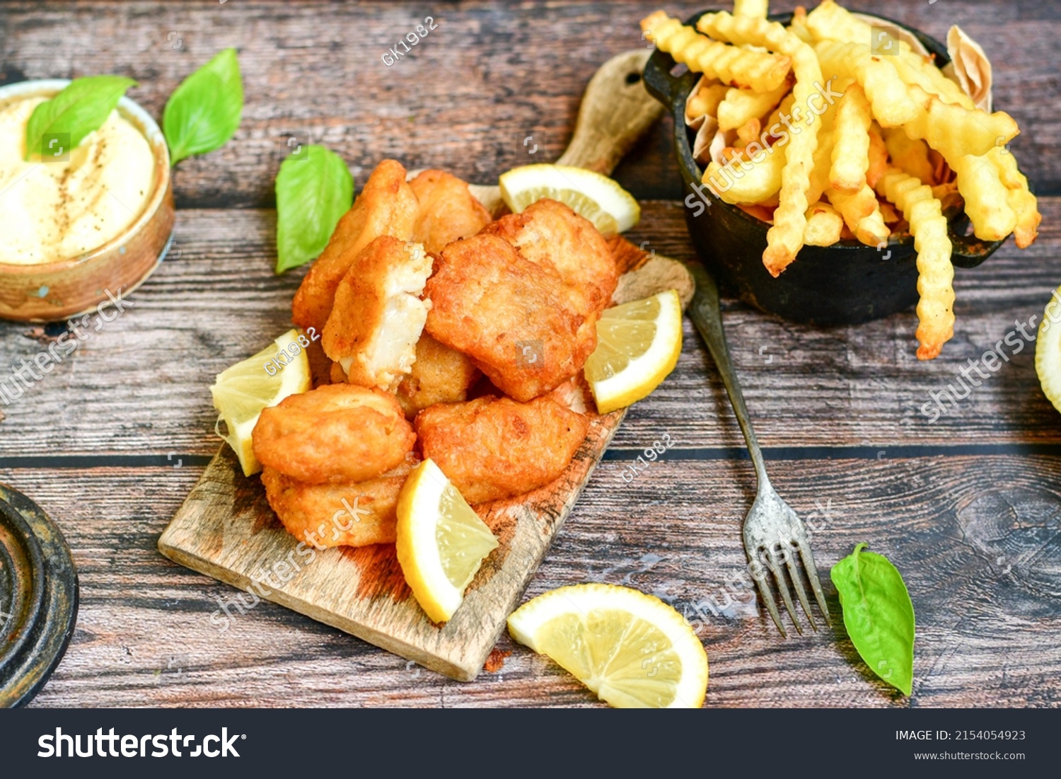 Allasca Pollock Fish Bites Crispy Tempura Stock Photo 2154054923 ...