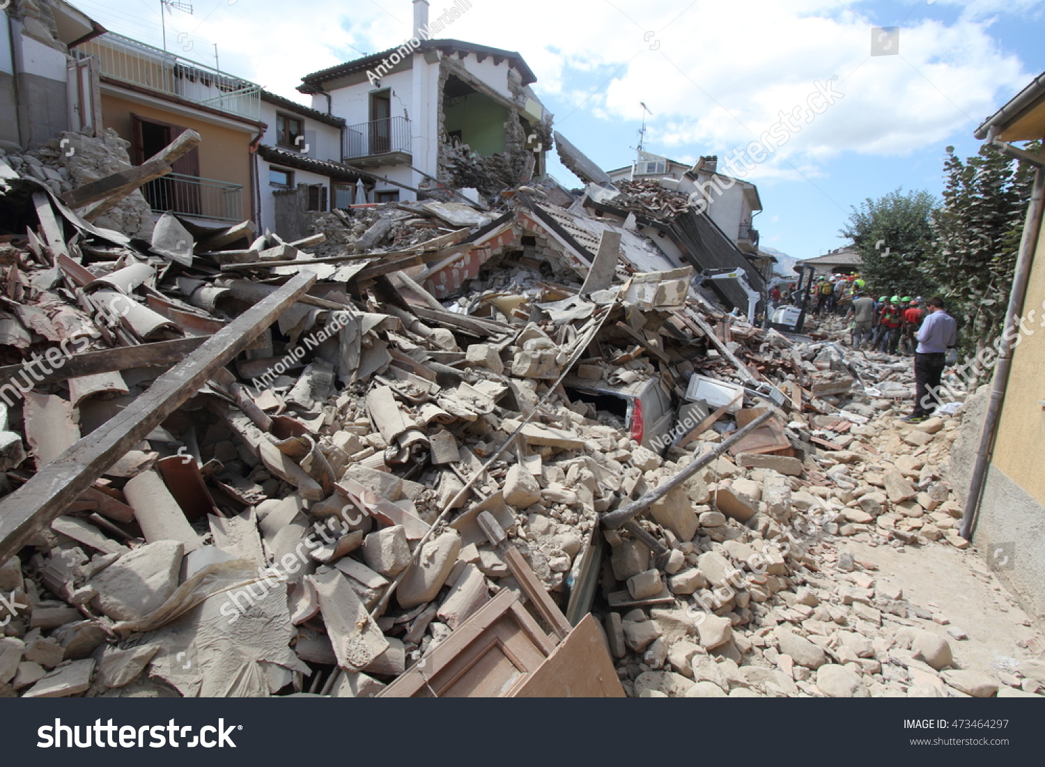 2482016 Amatrice Rieti Italy Earthquake That Stock Photo 473464297 ...