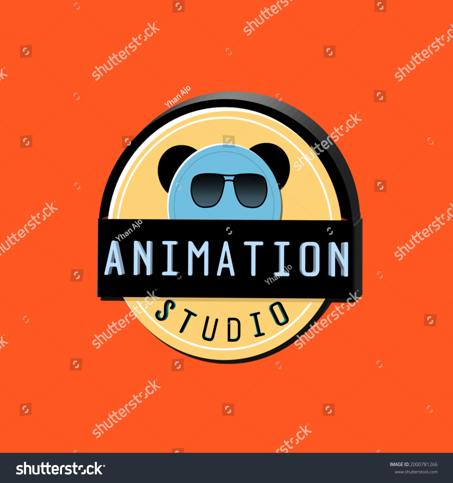 Animation Studio Symbol Logo Illustration Stock Illustration 2000781266