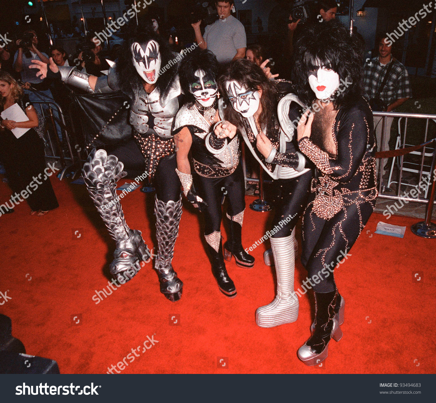 09aug99: Rock Group Kiss At The World Premiere Of Their New Movie ...