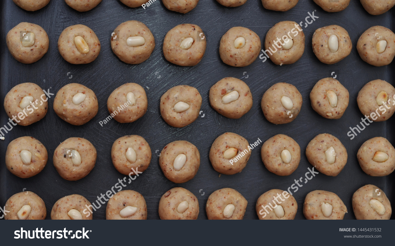 Baking Peanut Cookies Biskut Kacang Mazola Stock Photo Edit Now 1445431532