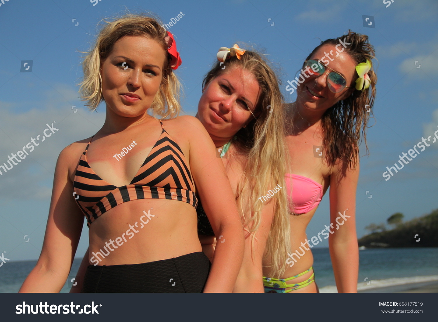 3 Beautiful Blonde Russian Models On Stock Photo Edit Now 658177519