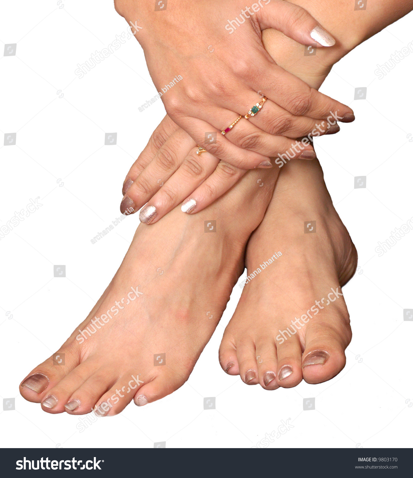 White girls pretty feet