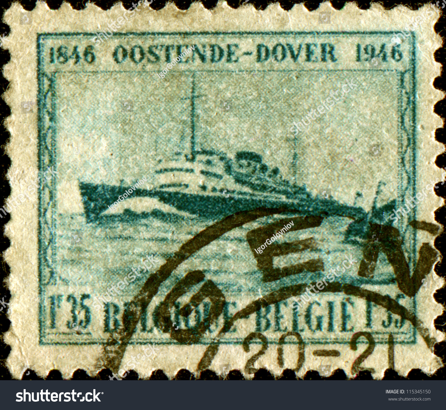 Belgium - Circa 1946: A Stamp Printed In Belgium Shows Marie Henriette ...