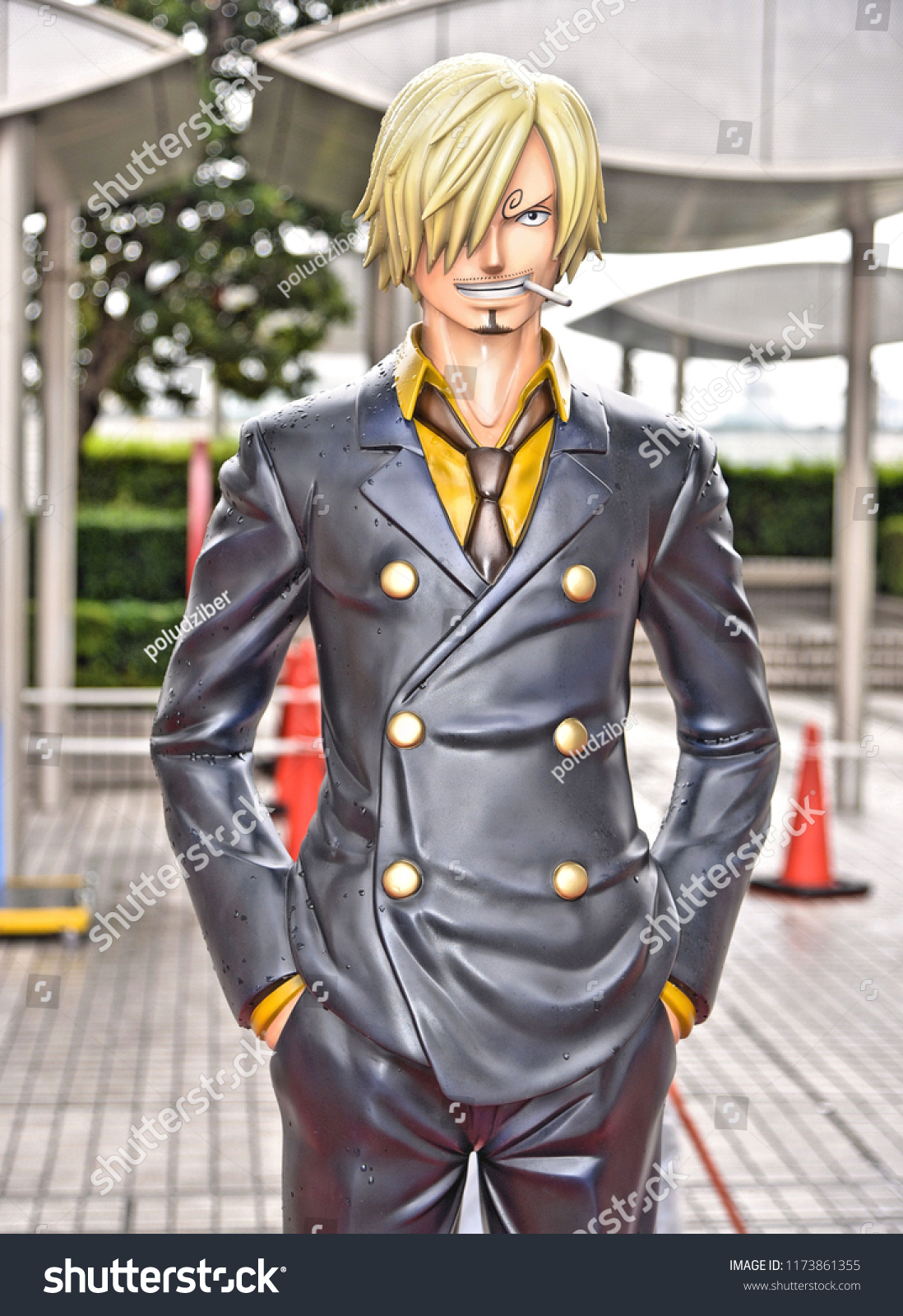 Big Sculpture Model Anime Character Stock Photo Edit Now