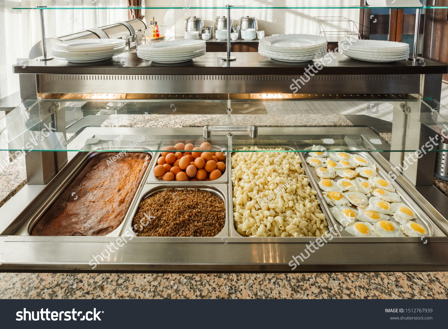 Buffet Dining Room Distribution Dishes Stock Photo Edit Now 1512767939