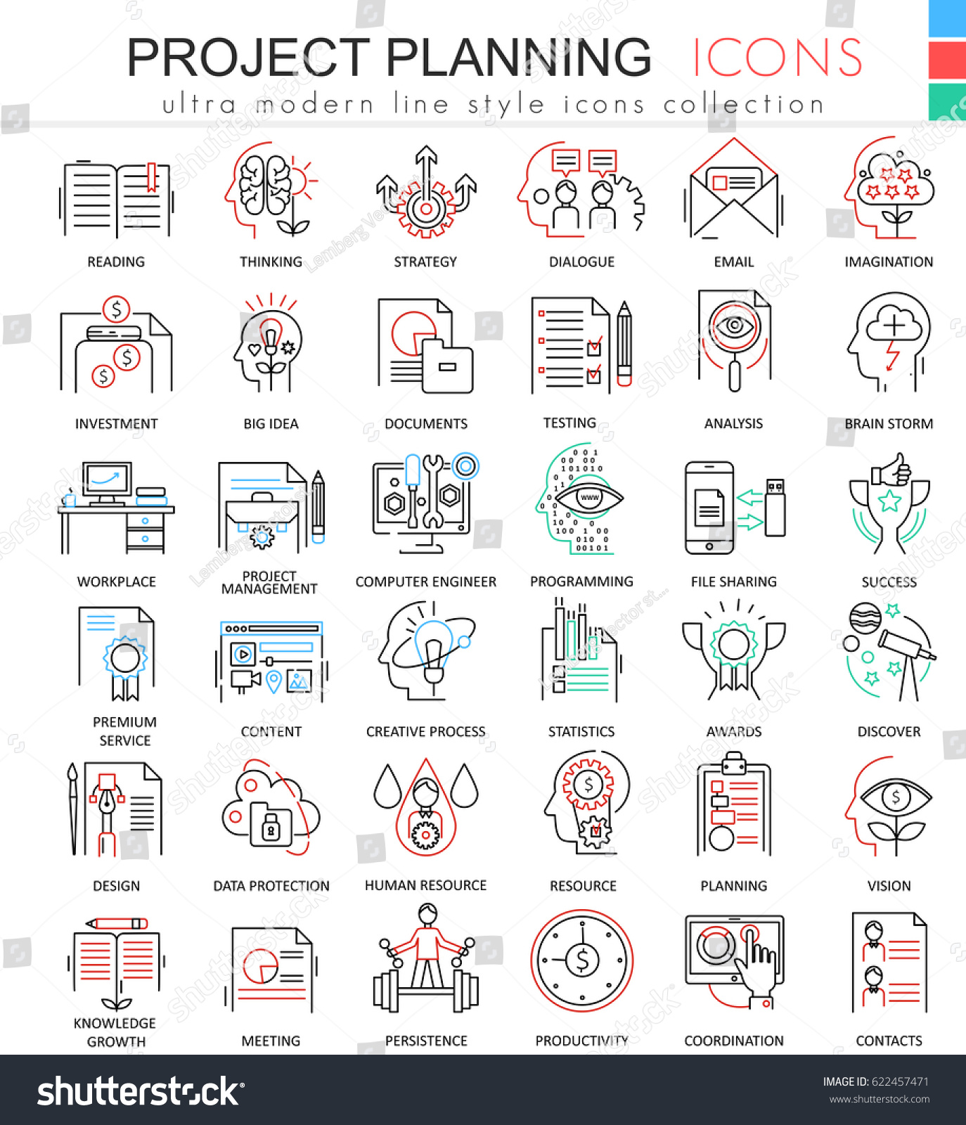 business finance project planning ultra modern stock illustration