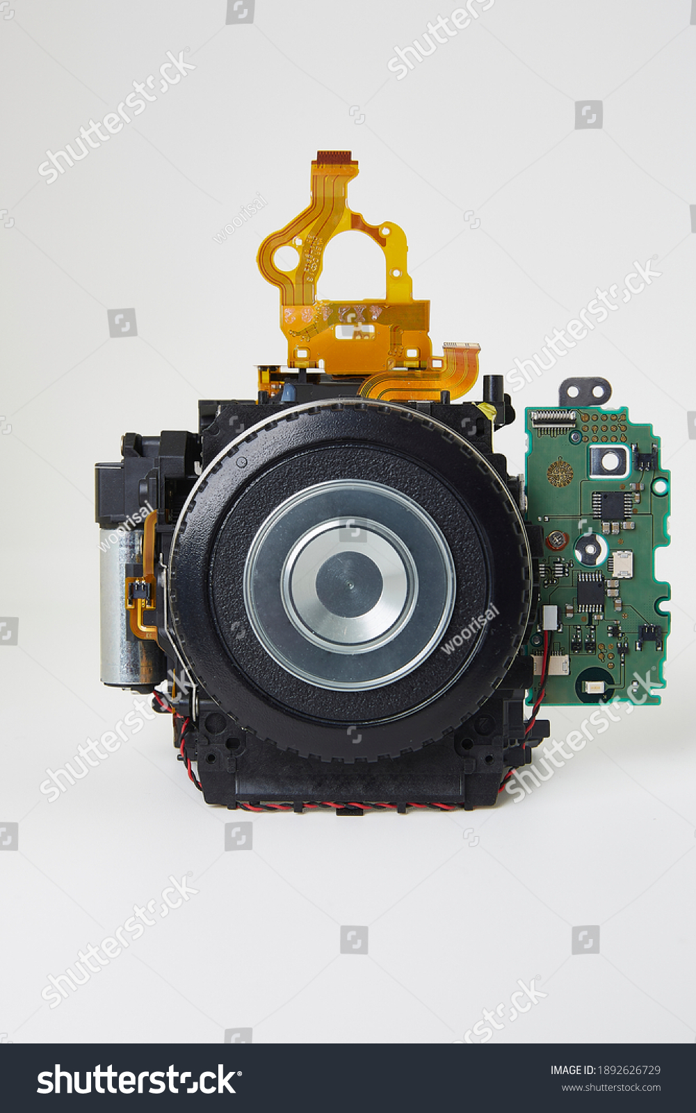 Camera Disassembled Structure Shutter Box Structure Stock Photo (Edit ...