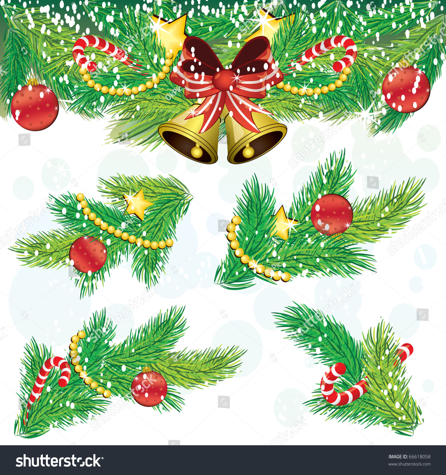 Christmas decoration elements