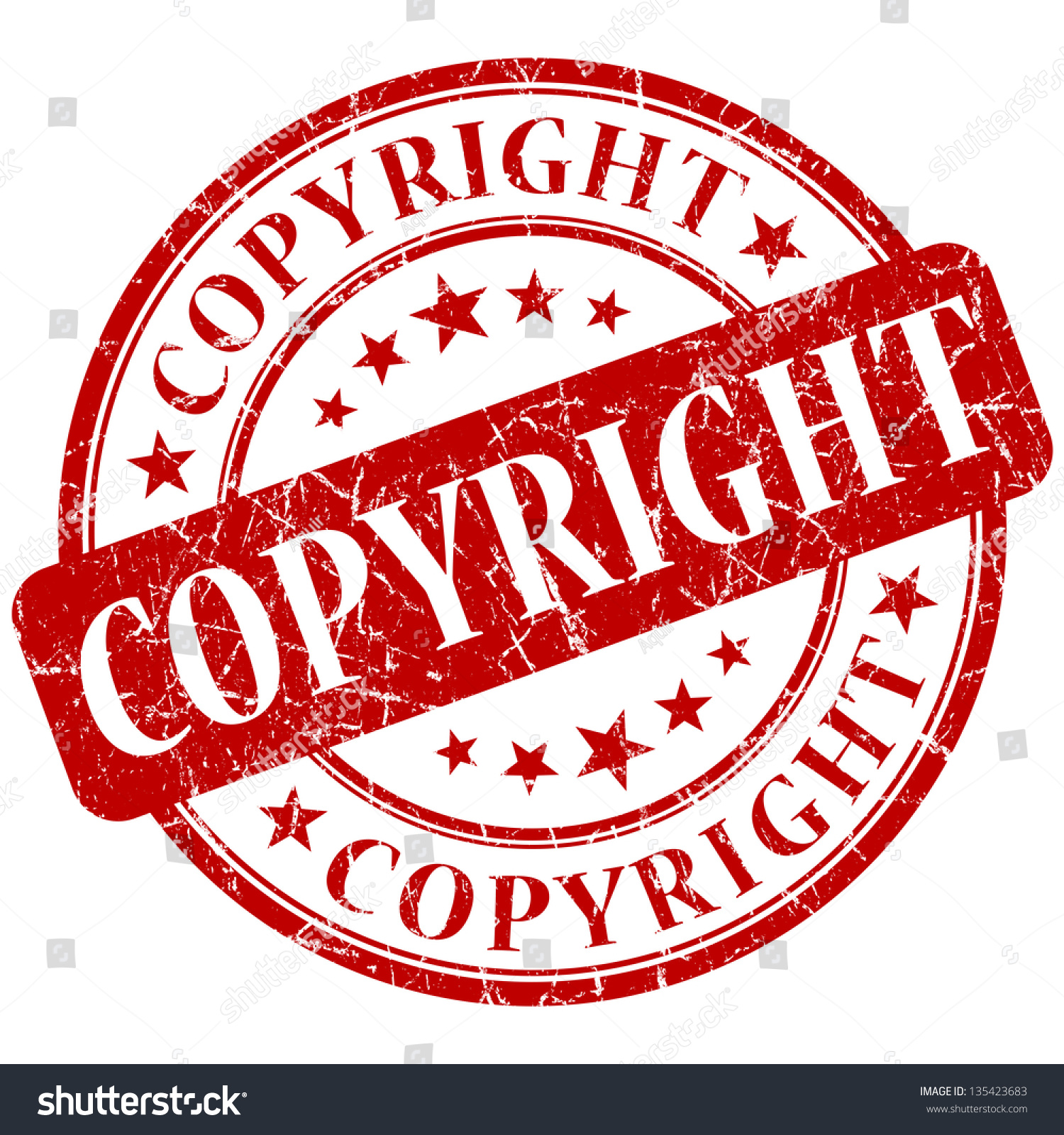 Copyright Stamp Stock Illustration 135423683 - Shutterstock