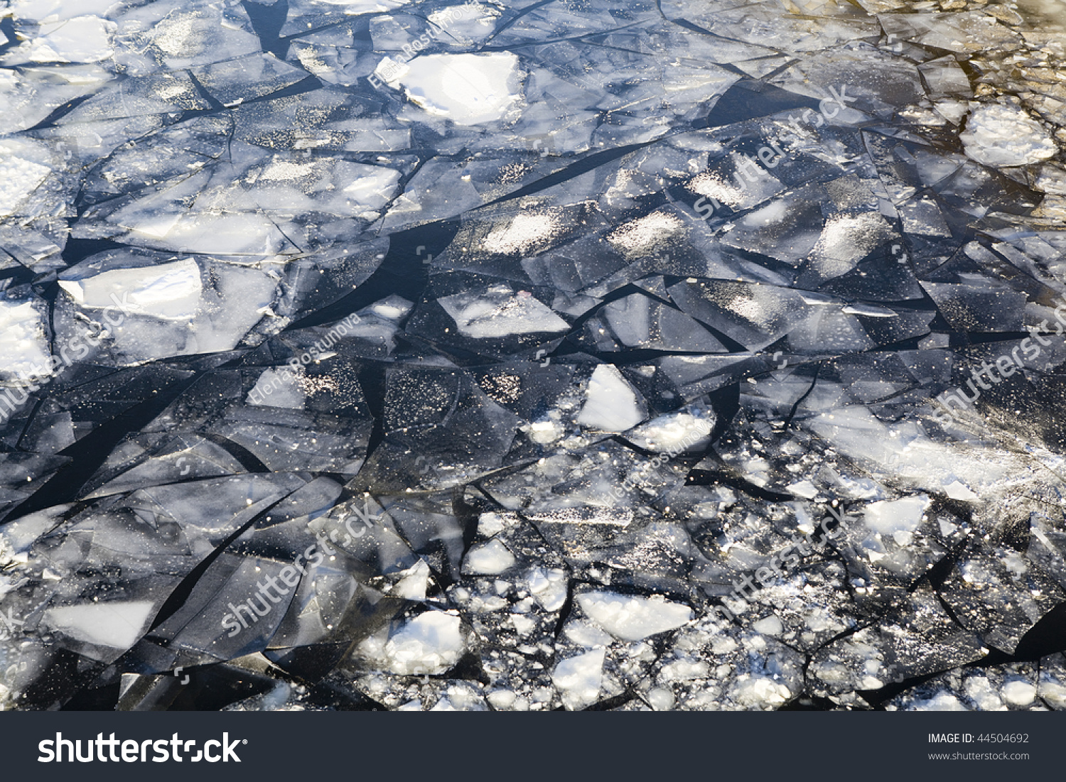 Cracked Ice Pattern Stock Photo 44504692 : Shutterstock