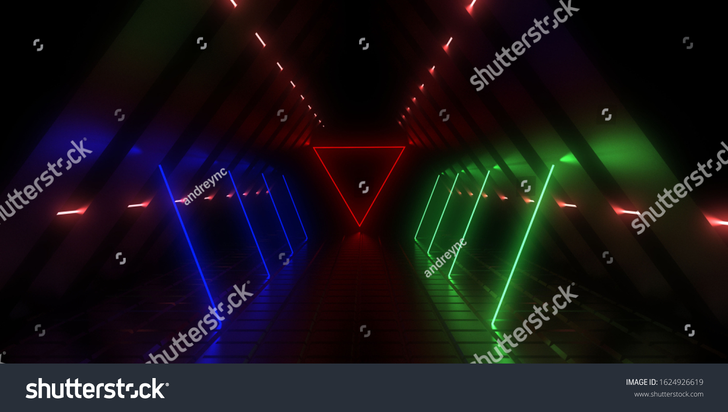 3d Abstract Background Neon Lights 3d Stock Illustration 1624926619 ...