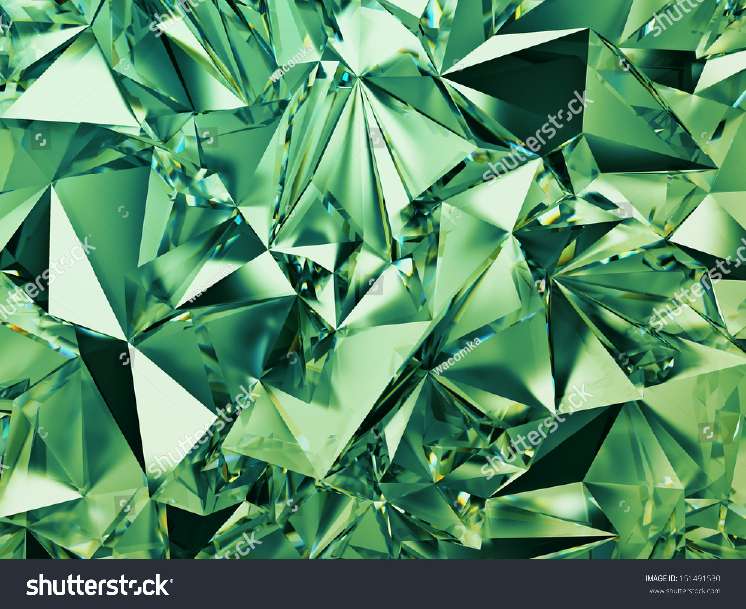 3d Abstract Green Crystal Background Stock Photo 151491530 : Shutterstock