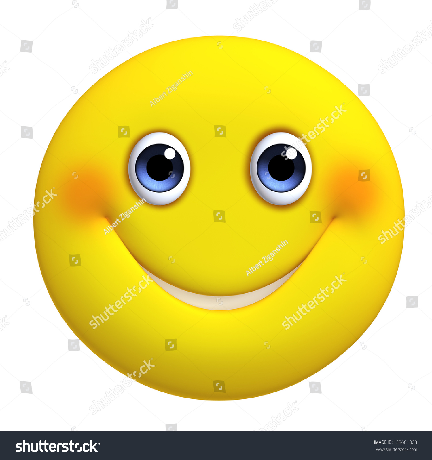 3d Cartoon Cute Yellow Ball Stock Photo 138661808 : Shutterstock