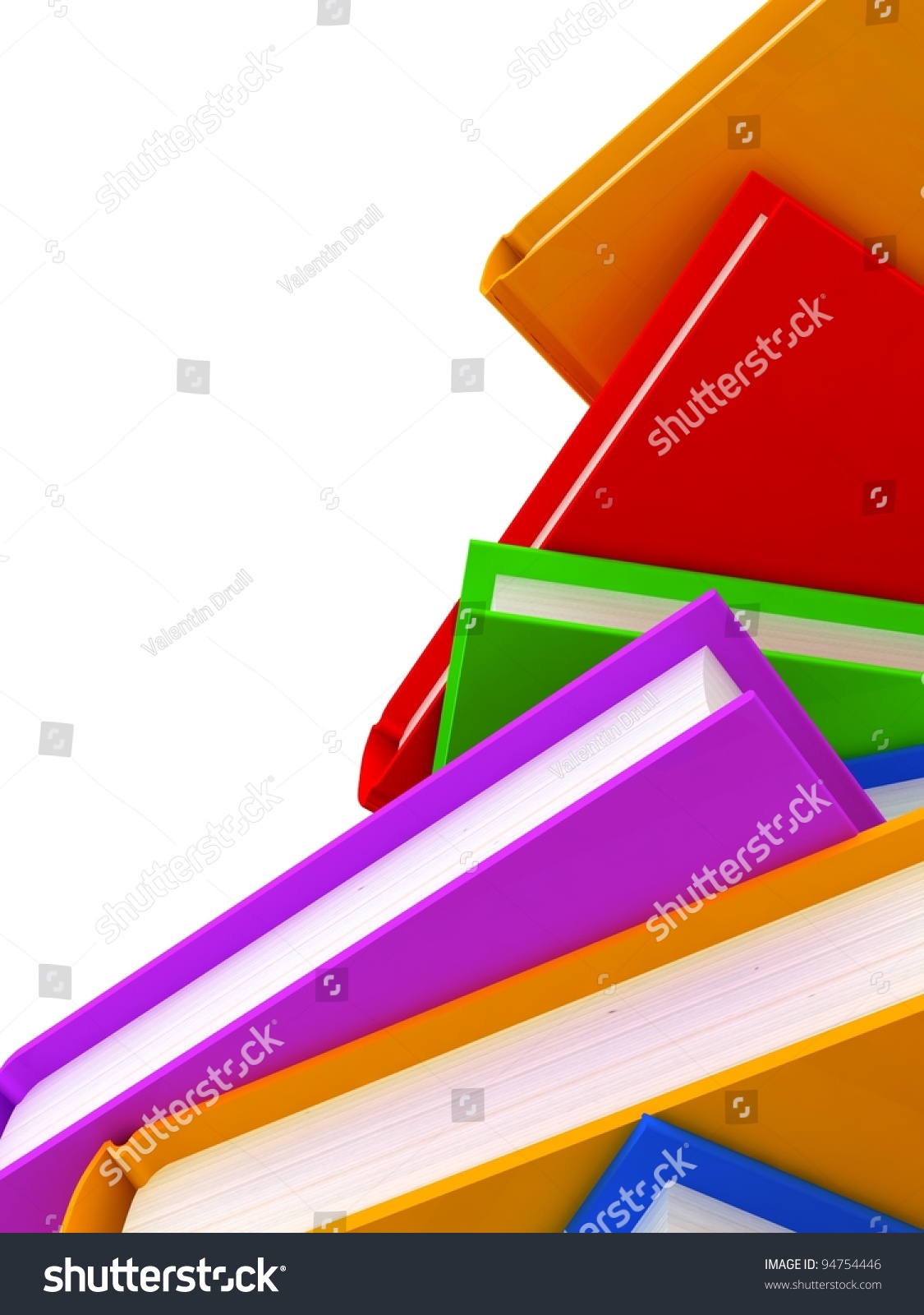 3d Column Books Stock Illustration 94754446 | Shutterstock