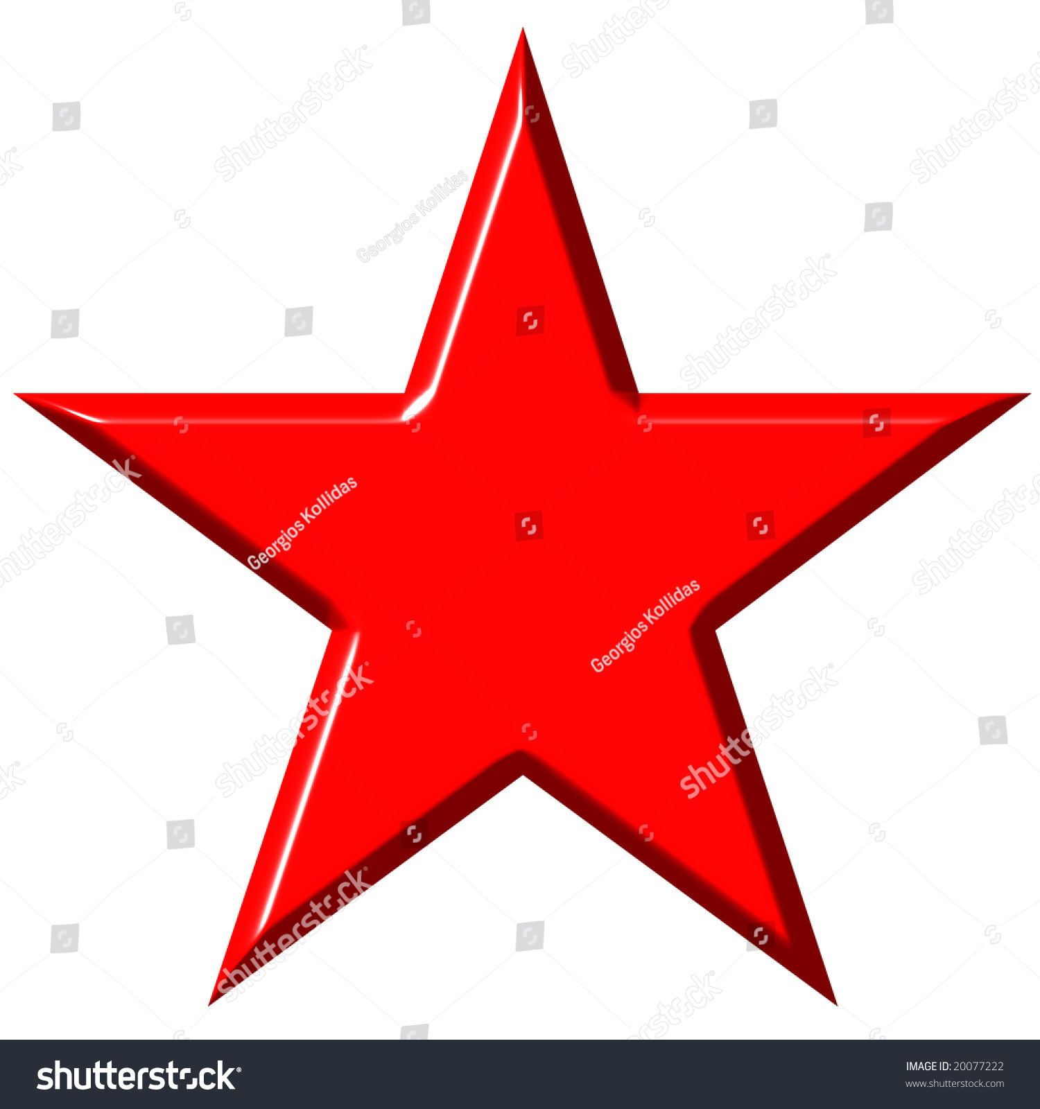 3d Communist Red Star Stock Photo 20077222 : Shutterstock