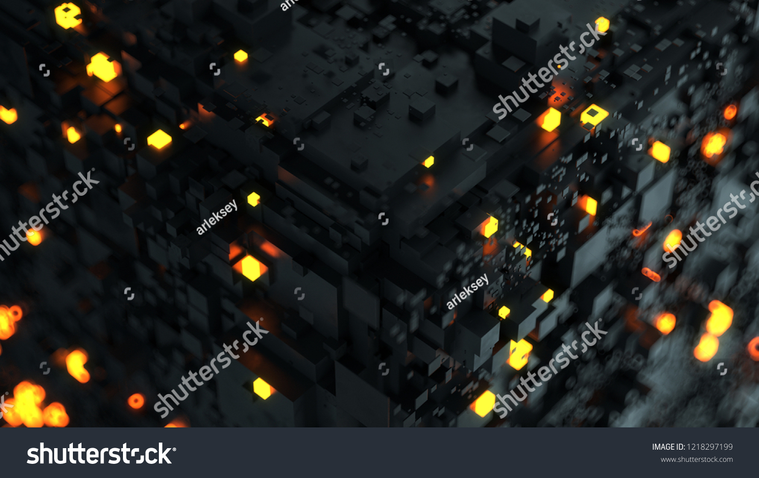 3d Complex Technology Render Background Multi: стоковая иллюстрация ...