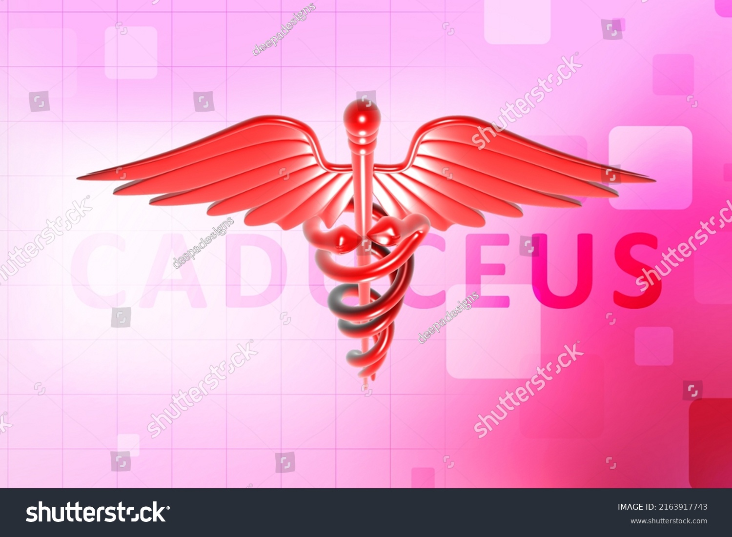 3d Illustration Caduceus Medical Symbol Stock Illustration 2163917743 Shutterstock 9101