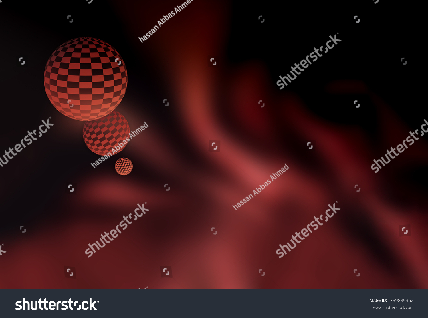 3d Illustration Colored Balls Feather Texture Stock Illustration 1739889362