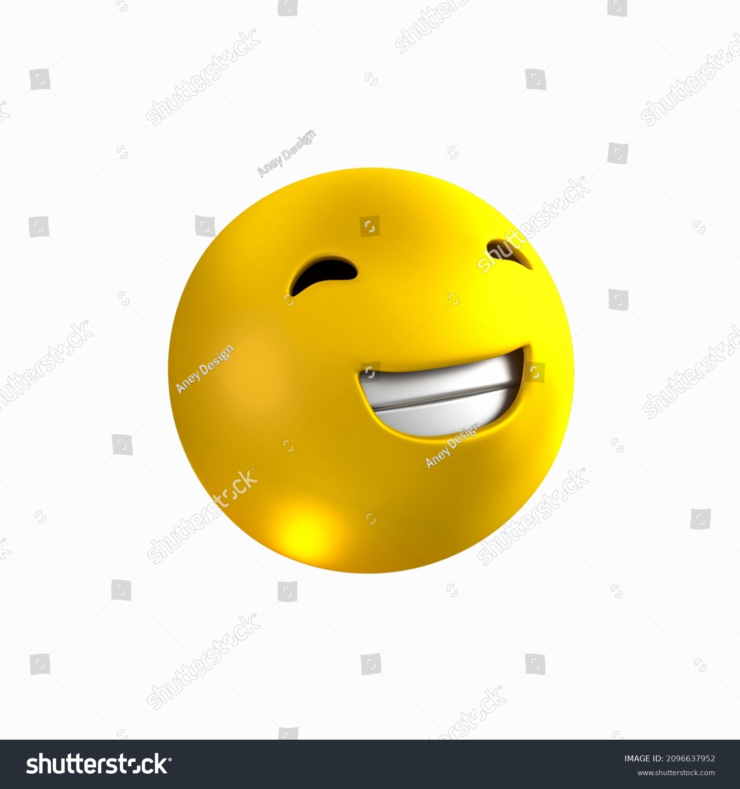 3d Illustration Emoji Isolated Background 3d Stock Illustration ...