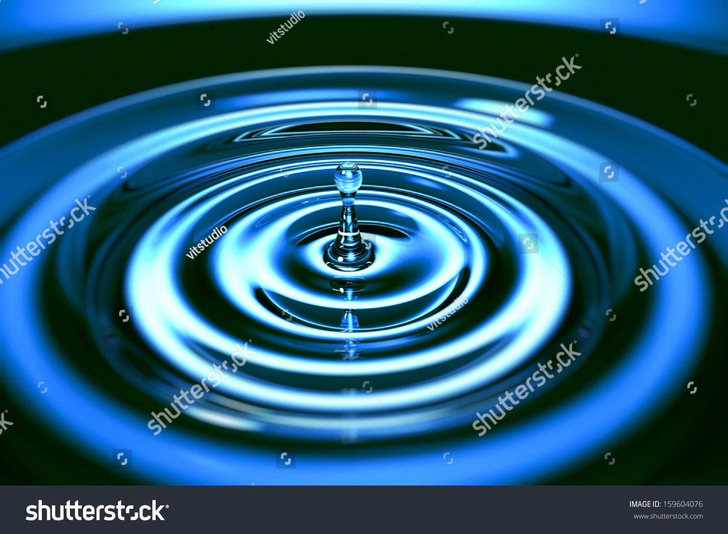 3d Illustration Of A Water Drop - 159604076 : Shutterstock