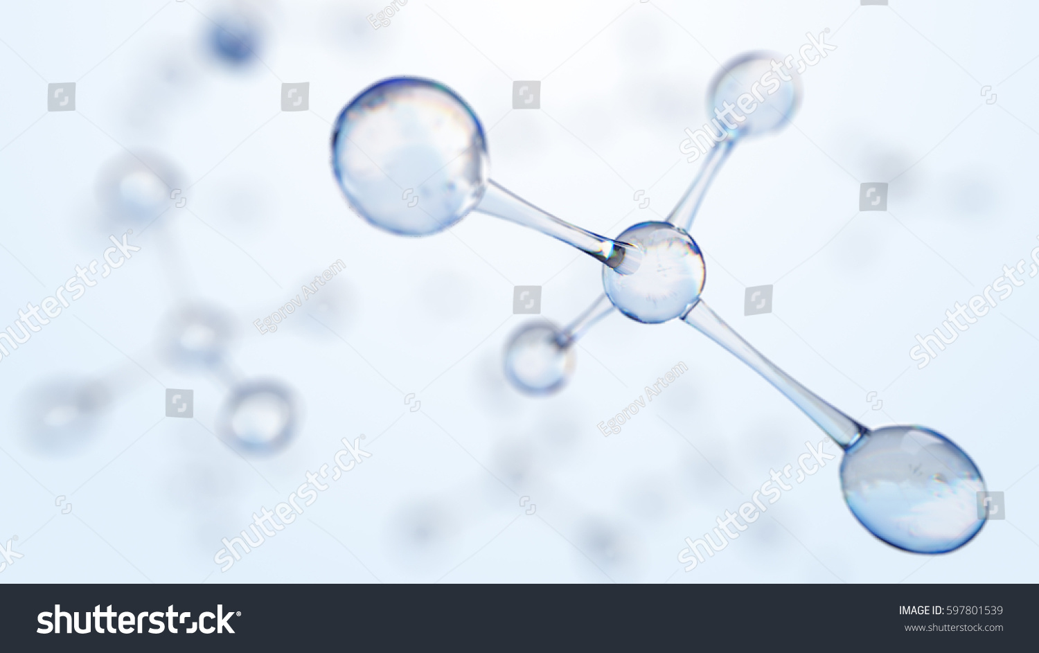 3d Illustration Molecule Model Science Medical Stock Illustration 597801539 Shutterstock