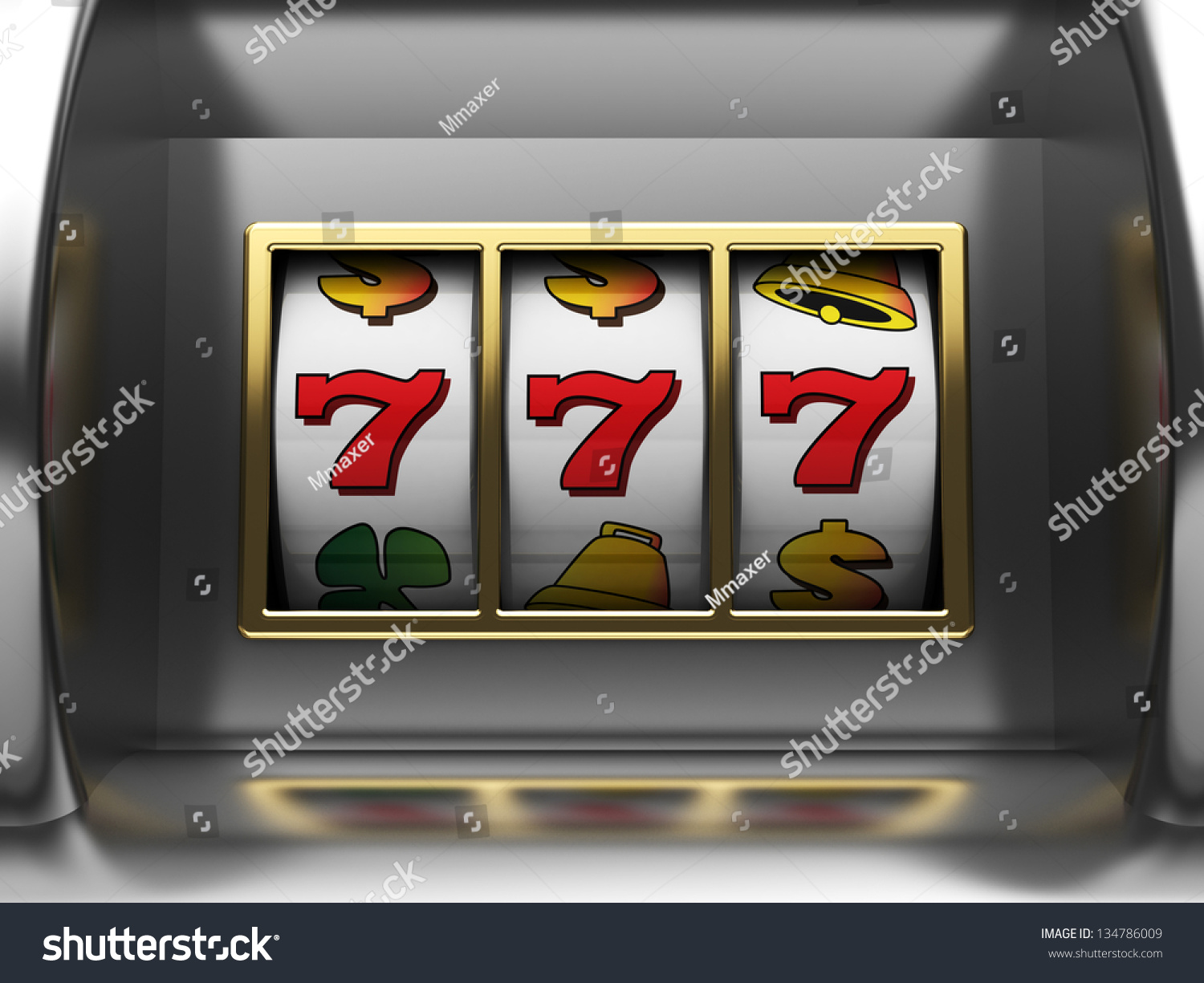 3d Illustration Of Slot Machine Jackpot - 134786009 : Shutterstock