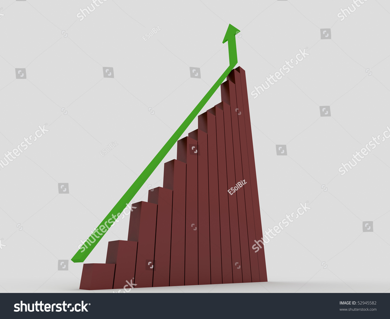 3d Increase Symbol Stock Photo 52945582 : Shutterstock