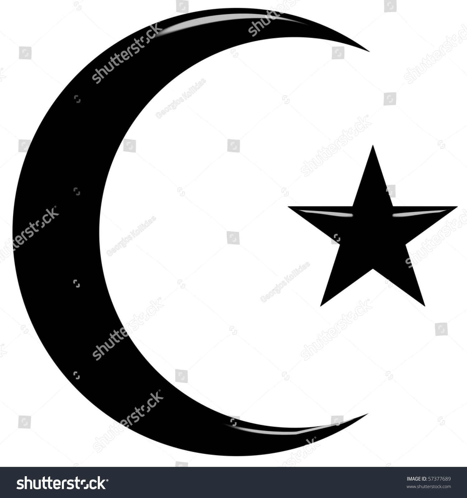 3d Islamic Symbol Stock Illustration 57377689 - Shutterstock