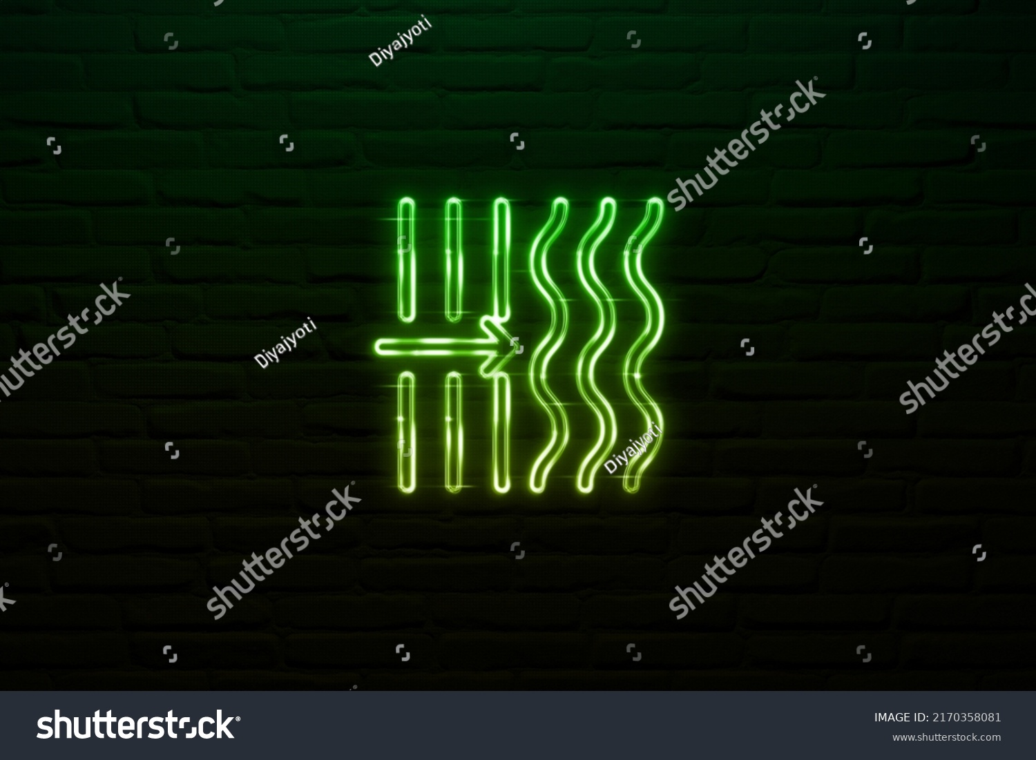 3d Manual Smart Crease Icon Neon Stock Illustration 2170358081 ...