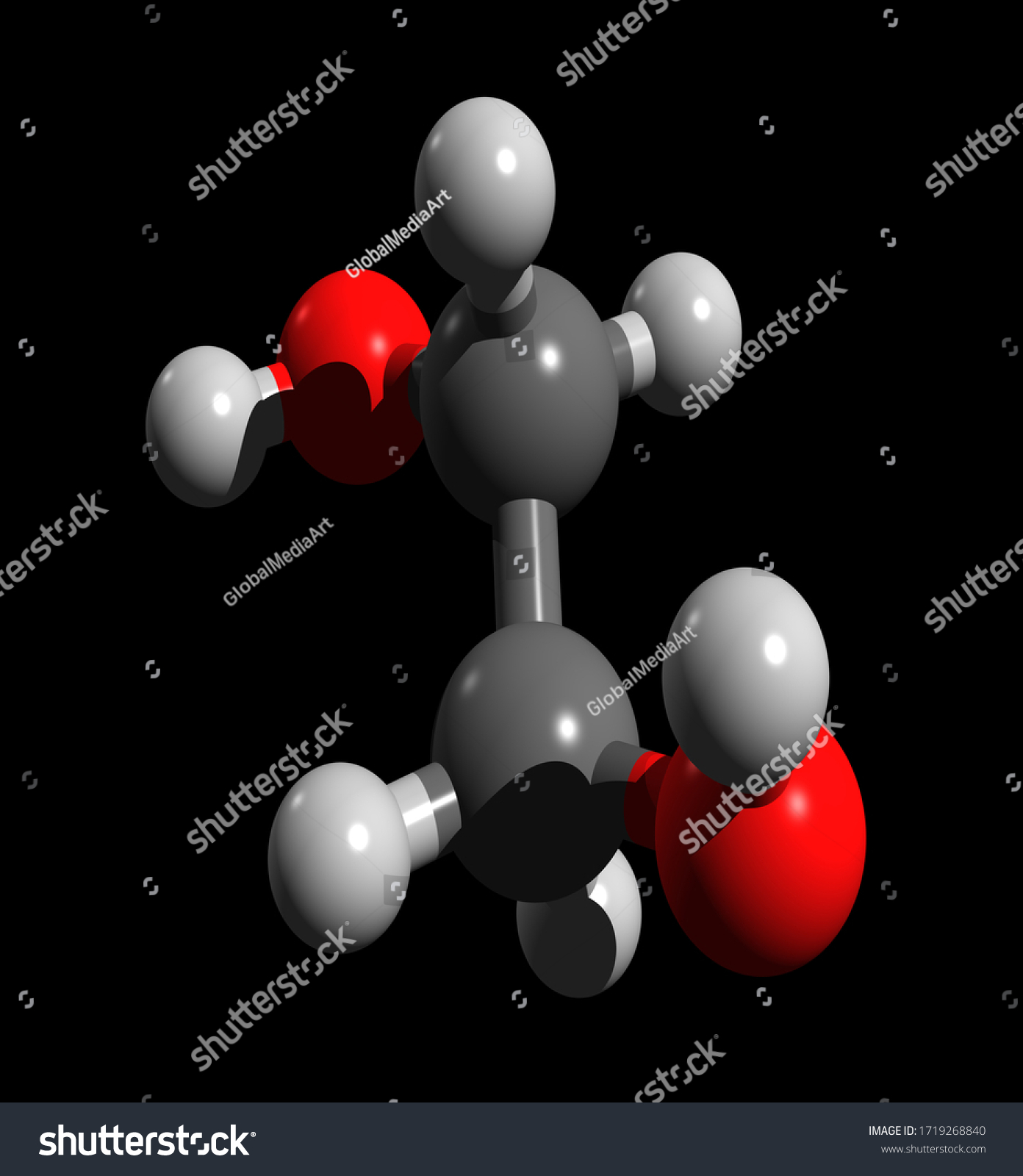 3d Model Ethylene Glycol Iupac Name Illustrazione Stock 1719268840 Shutterstock 6332