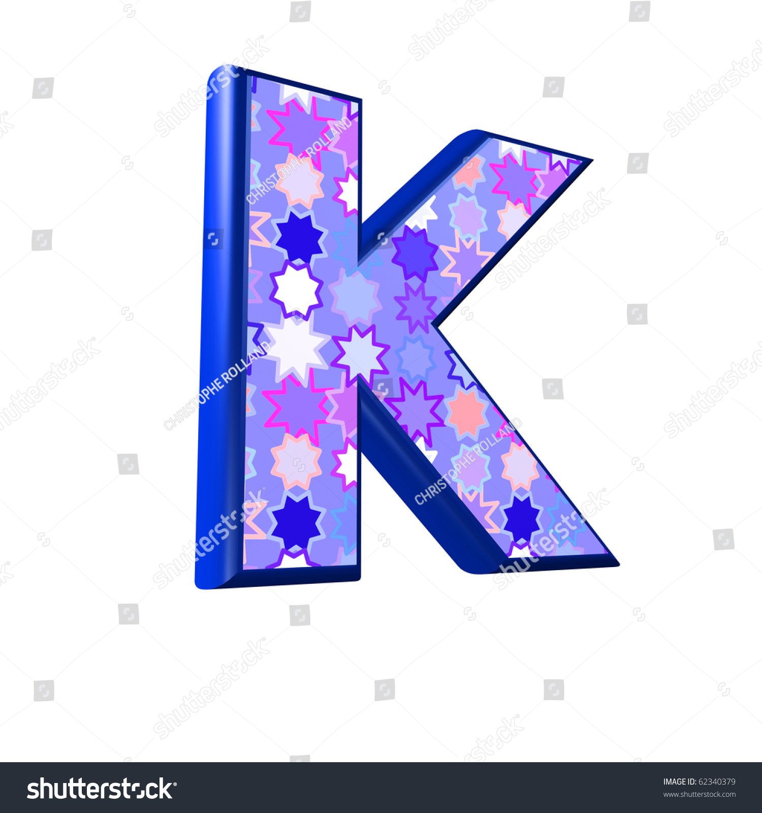 3d Pink Blue Letter Isolated On Stock Illustration 62340379 - Shutterstock