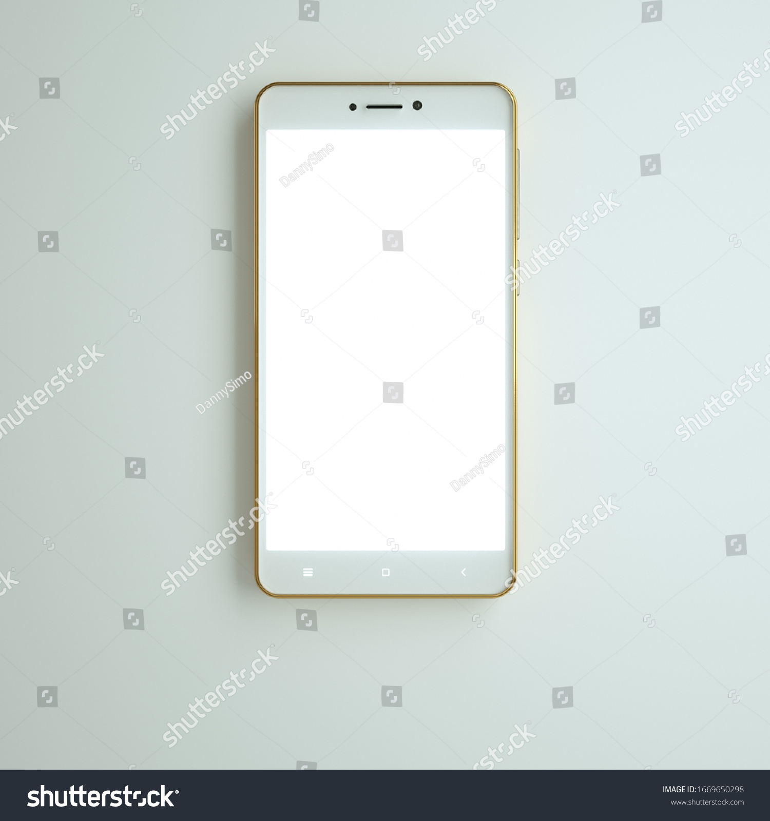 Download 3d Realistic Smartphone Mockup Mobile Phone Stock Illustration 1669650298