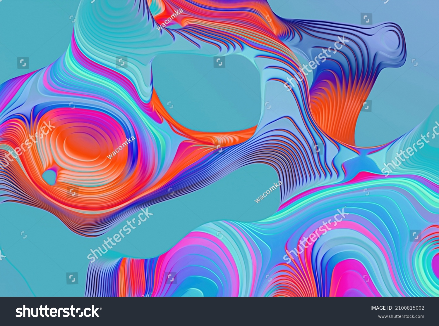 3d Render Abstract Red Blue Background Stock Illustration 2100815002 ...