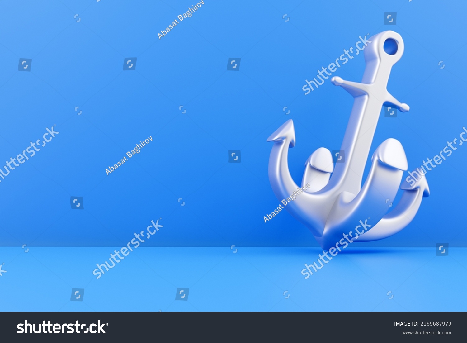 3d Render Anchor 3d Rendering Anchor Stock Illustration 2169687979 ...