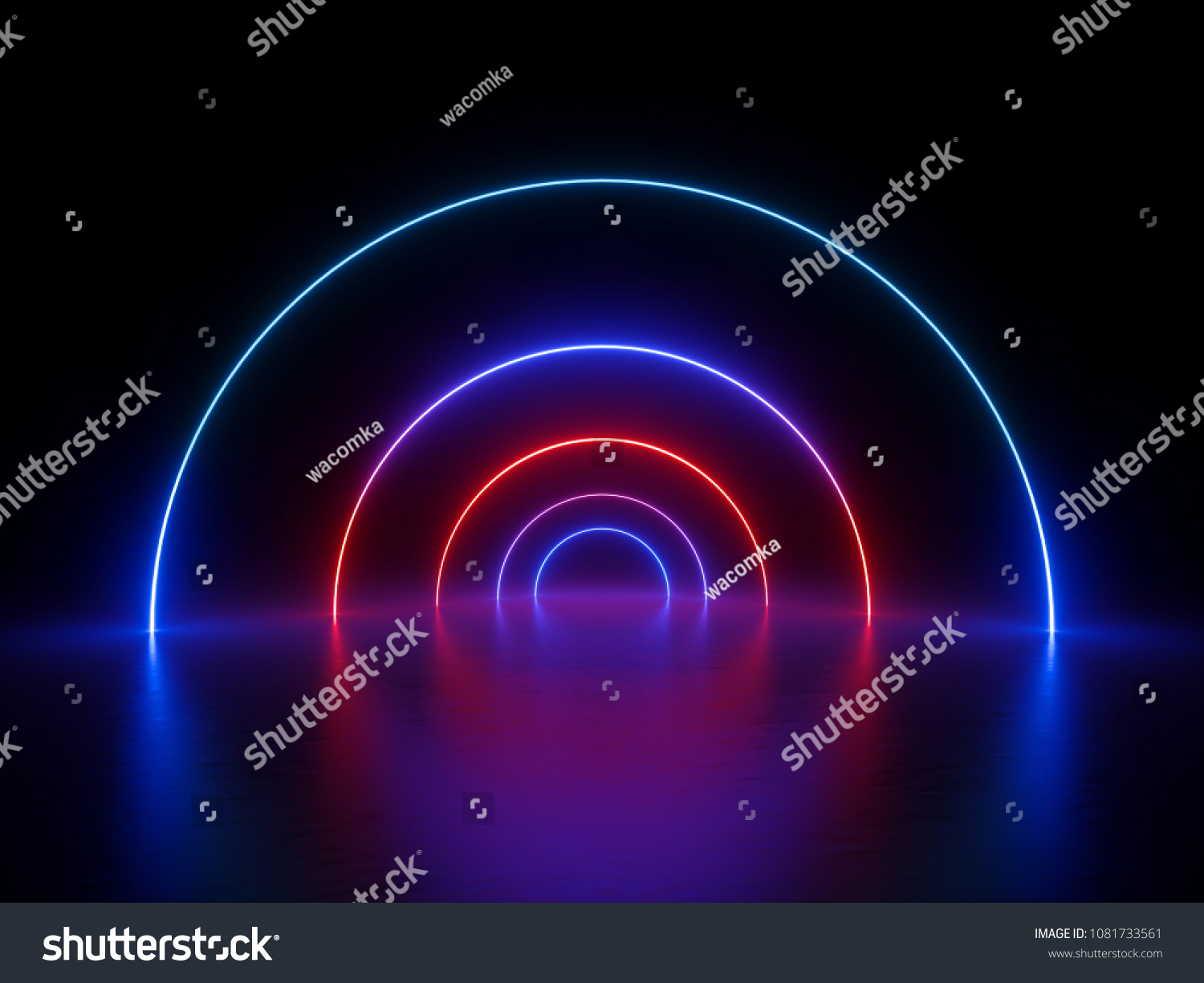3d Render Glowing Lines Tunnel Neon Stock Illustration 1081733561 3d Render Glowing Lines Tunnel Neon Stock Illustration 1081733561
