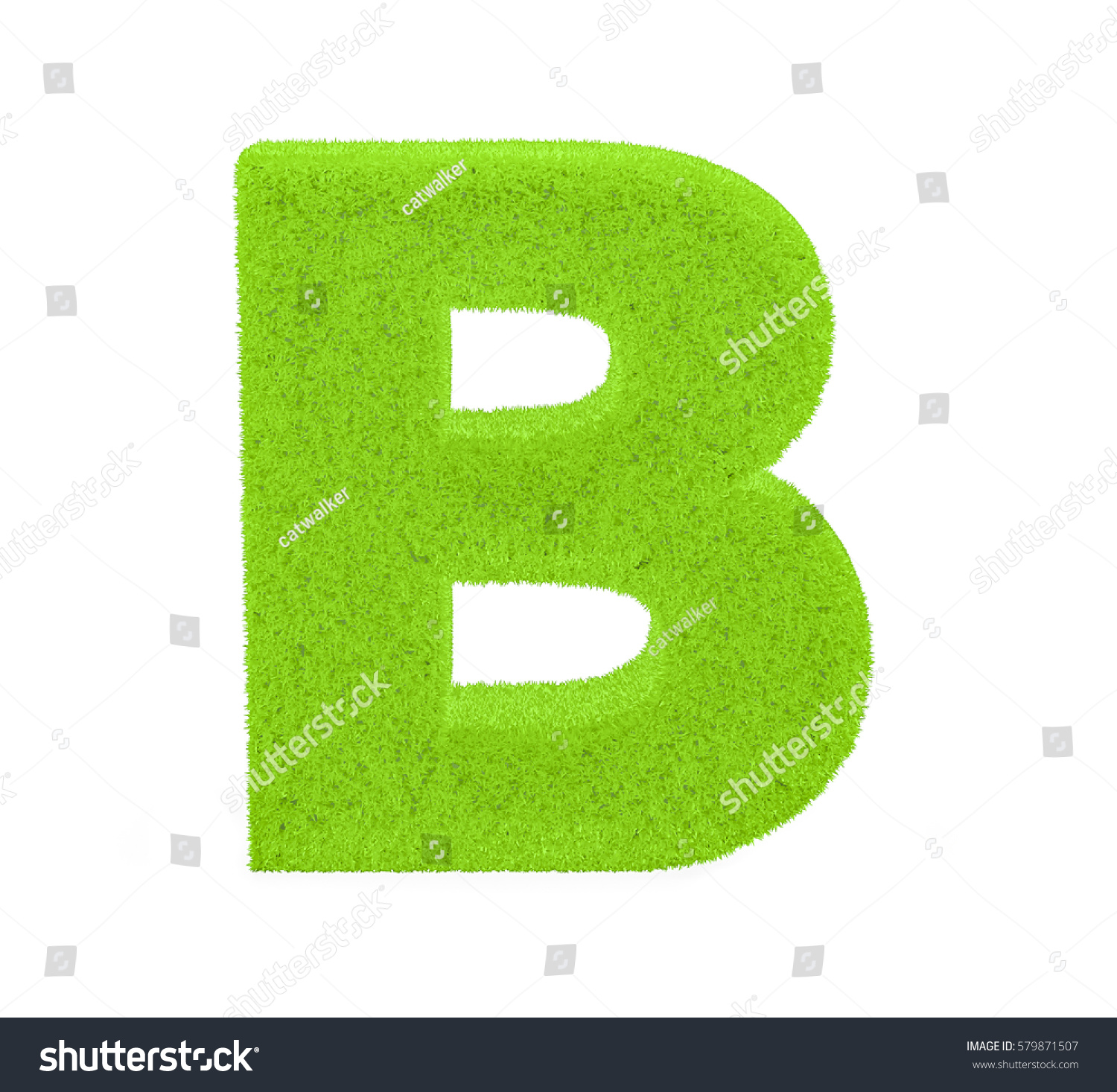 3d Render Green Grass Letter B Stock Illustration 579871507 | Shutterstock