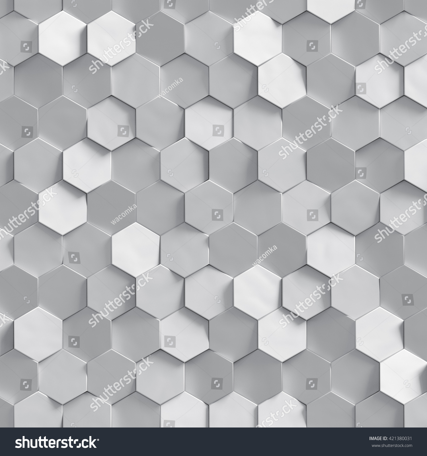 3dレンダリング 銀色のハニカムテクスチャ 白いクラスタのデジタルイラスト 抽象的な幾何学的な背景 のイラスト素材