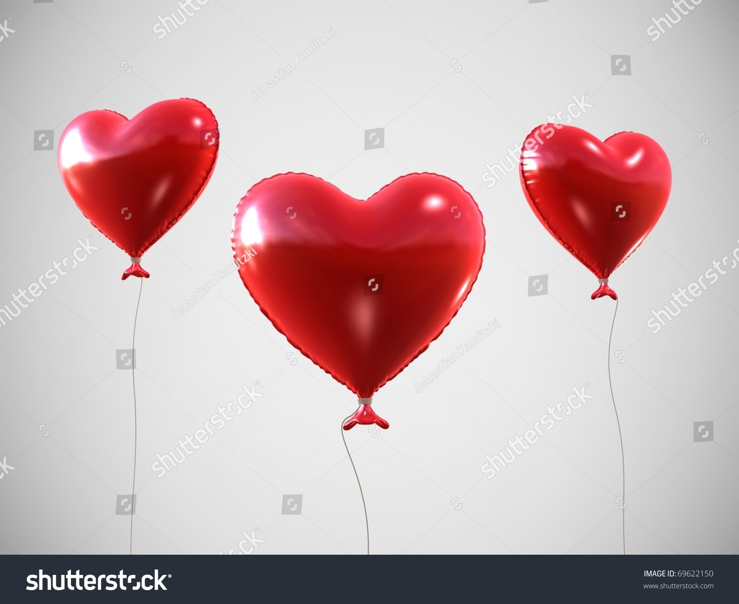 3d Rendered Heart-Shaped Balloon Stock Photo 69622150 : Shutterstock