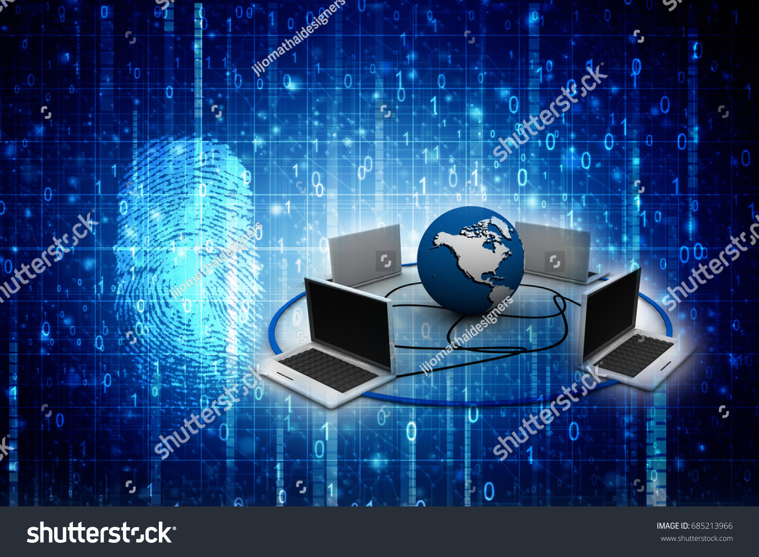 3d Rendering Computer Network Stock Illustration 685213966 | Shutterstock