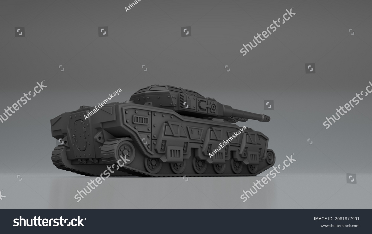 3d Rendering Model Battle Tank Stock Illustration 2081877991 | Shutterstock