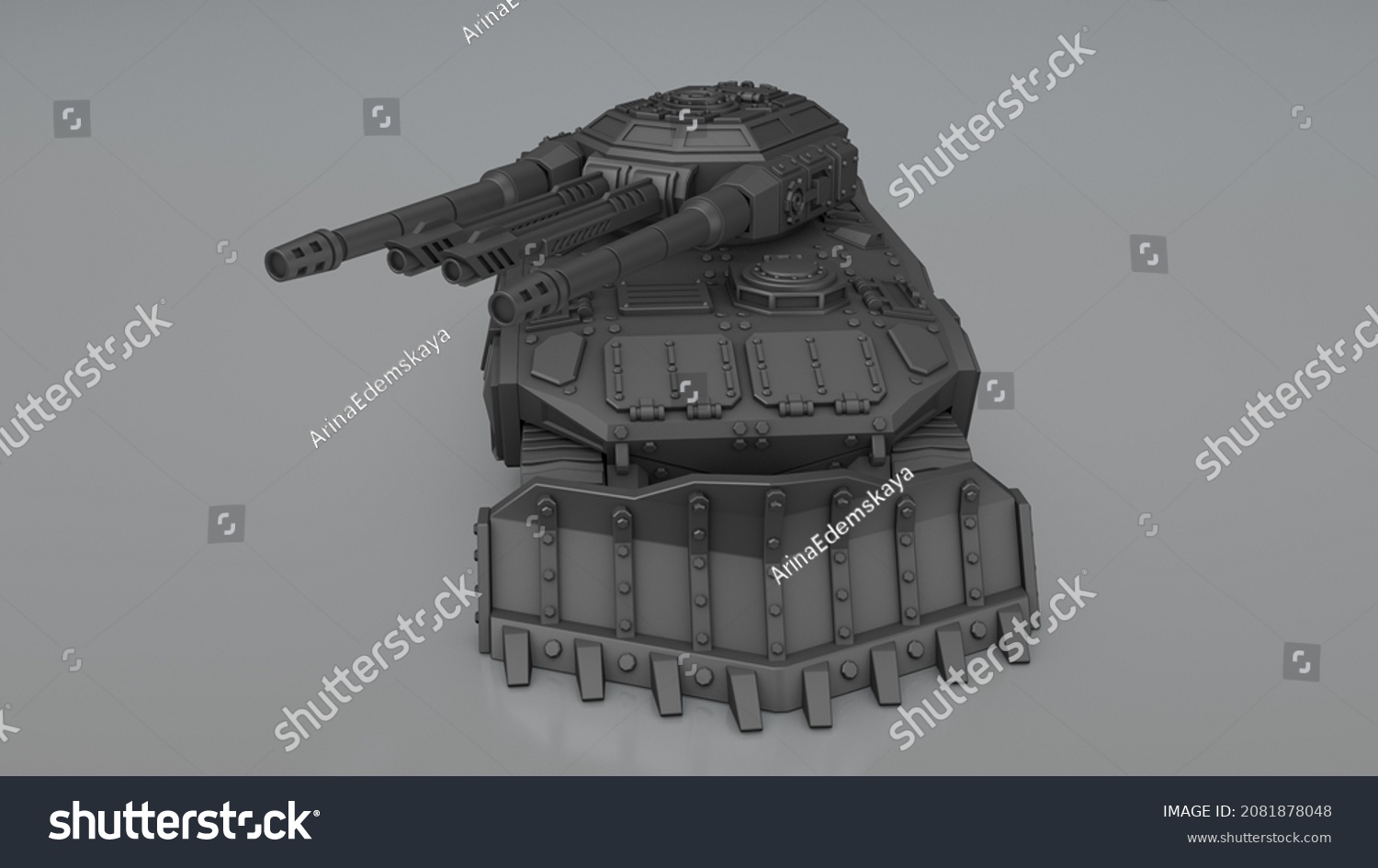 3d Rendering Model Battle Tank Stock Illustration 2081878048 | Shutterstock