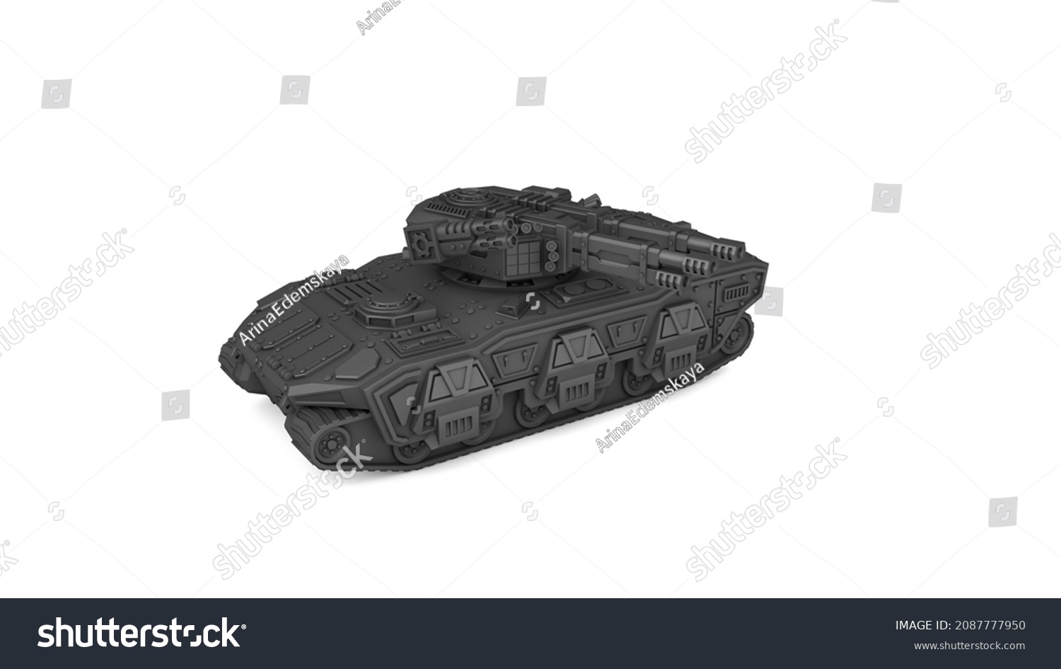 3d Rendering Model Battle Tank Stock Illustration 2087777950 | Shutterstock