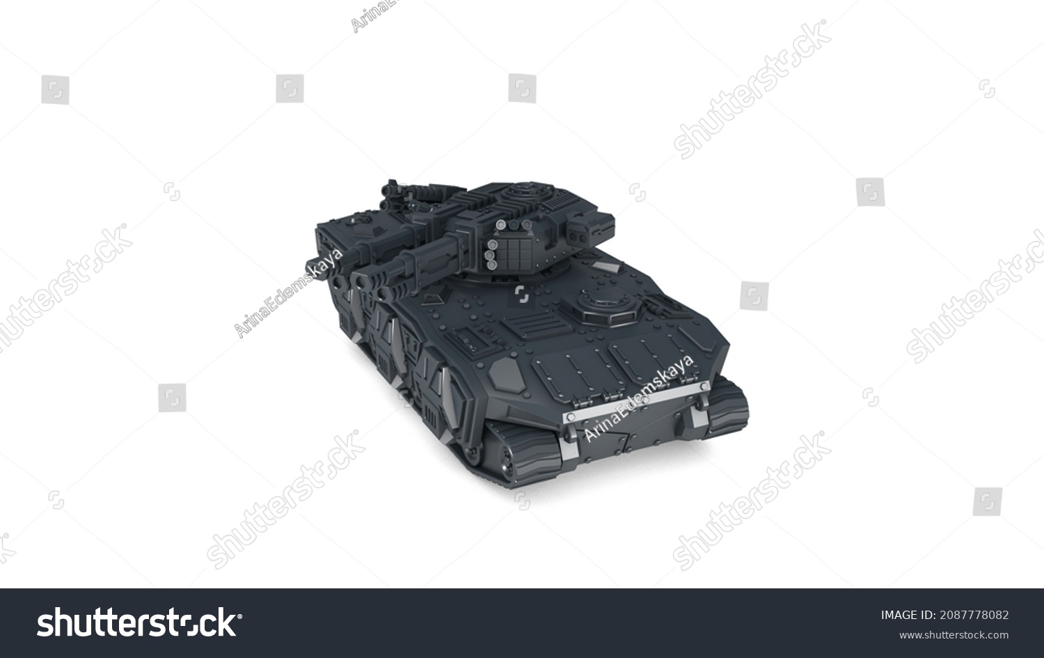 3d Rendering Model Battle Tank Stock Illustration 2087778082 | Shutterstock