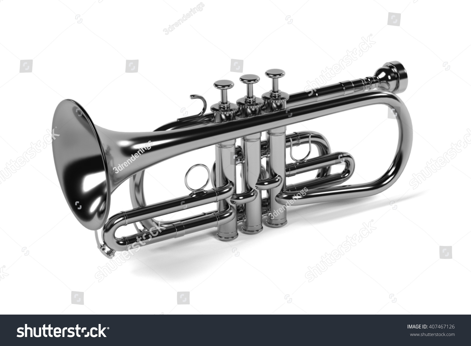 3d Rendering Musical Instrument Stock Illustration 407467126