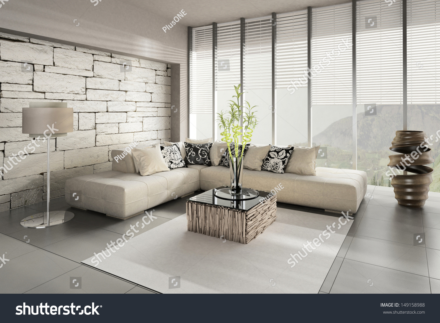 3d Rendering Loft Apartment Interior Stock Illustration 149158988