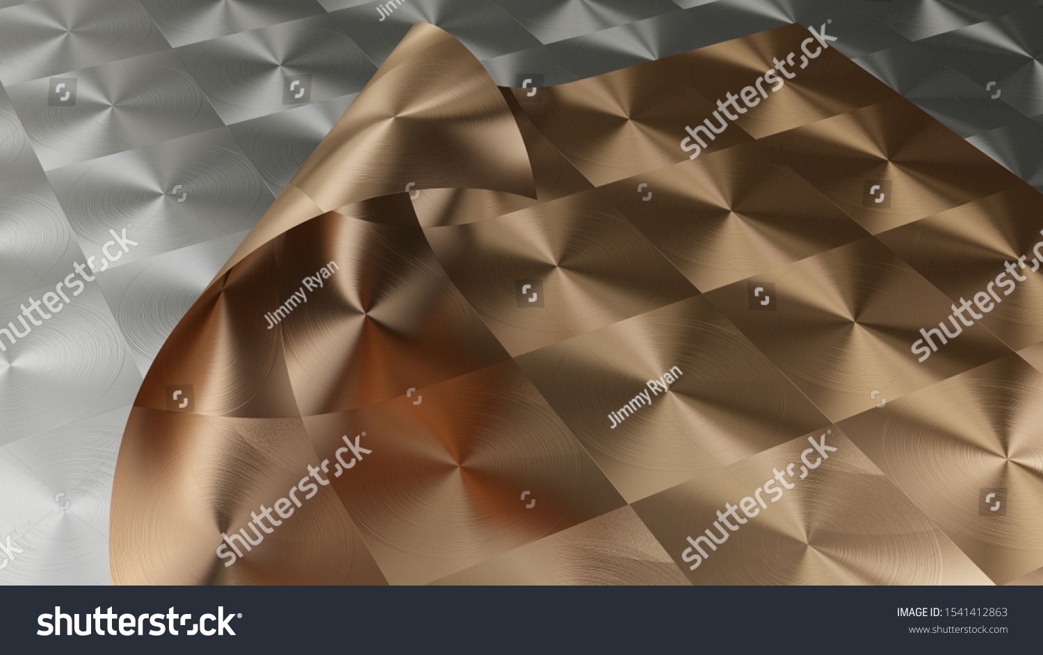 Ilustrasi Stok 3d Rendering Metal Texture Anisotropic Aluminum