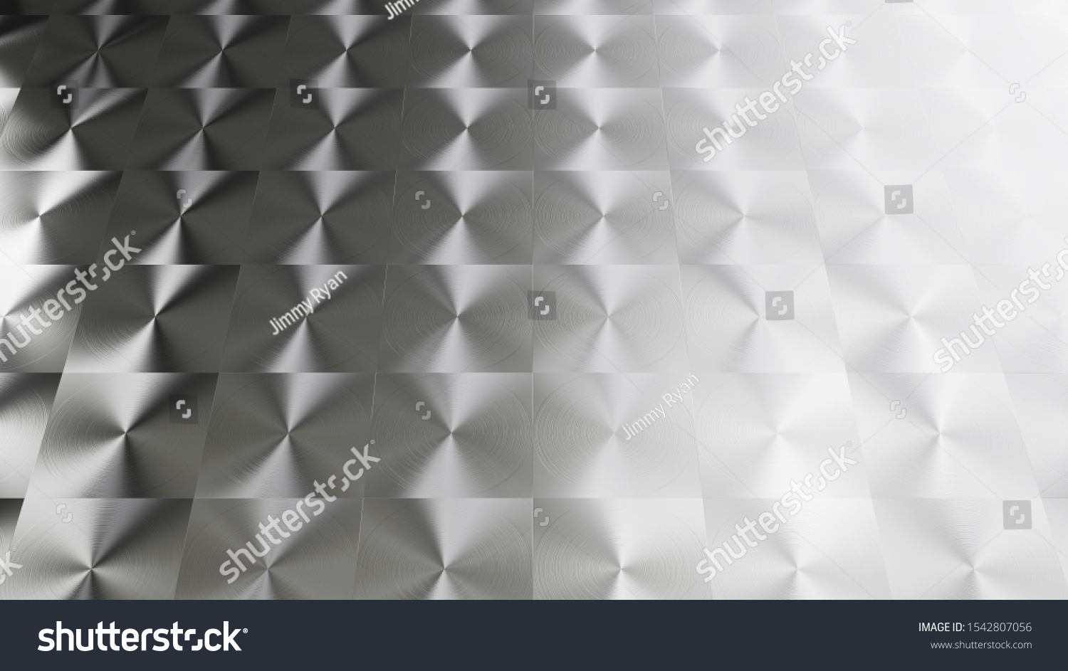 3d Rendering Metal Texture Anisotropic Aluminum 스톡 일러스트 1542807056